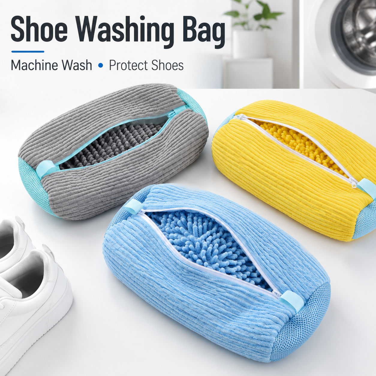 Sneaker Care - Machine Washable Shoe Cleaning Bag for