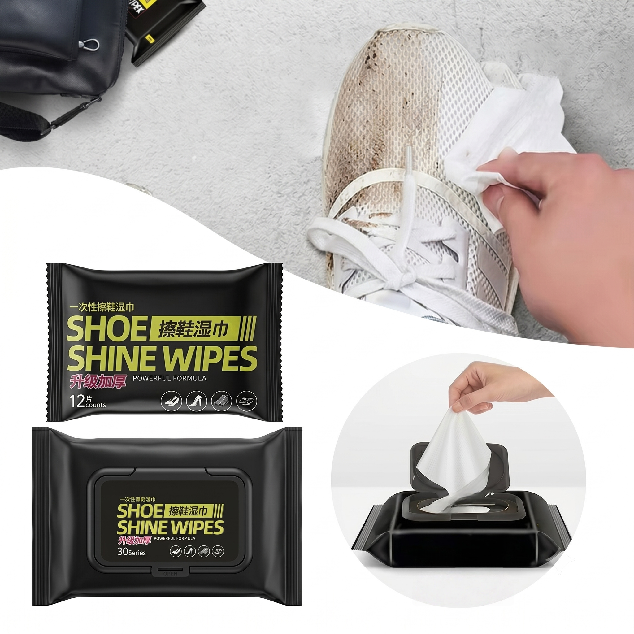 Sneaker Care - Disposable Sneaker Cleaning Wipes Pack of