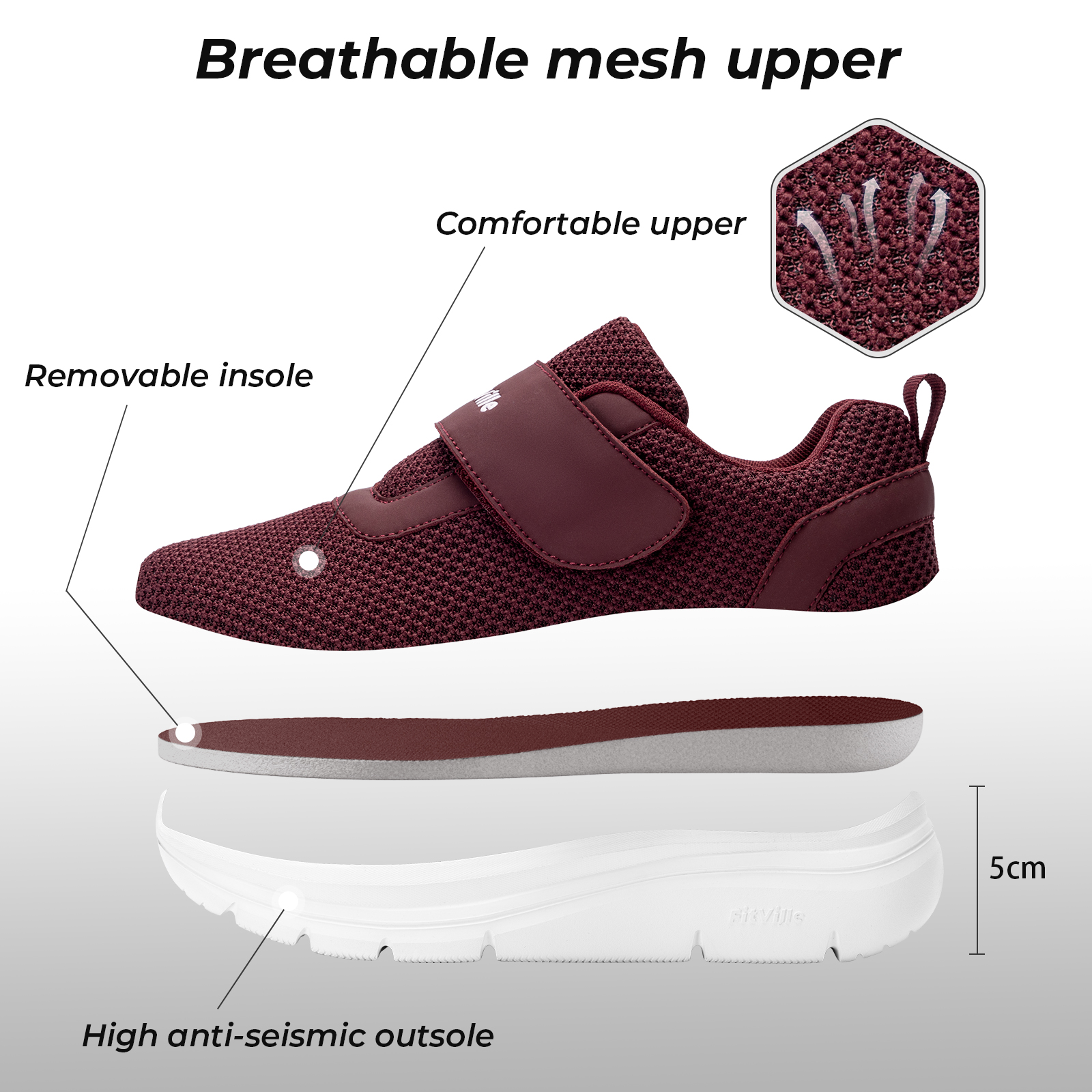 FitVille Women's Shoes Wide Di – обзор и цена Sneaker Care